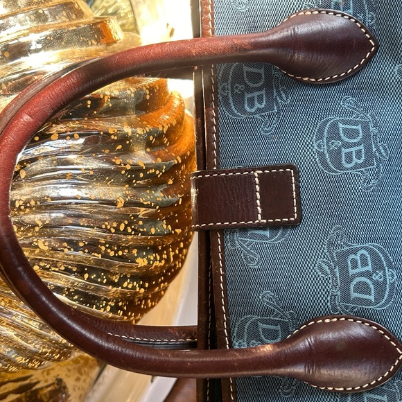 Dooney and Burke Denim & Brown Bag - Picture 5 of 16